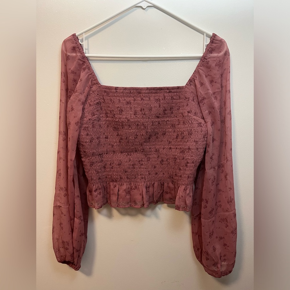 Floral Hollister Top